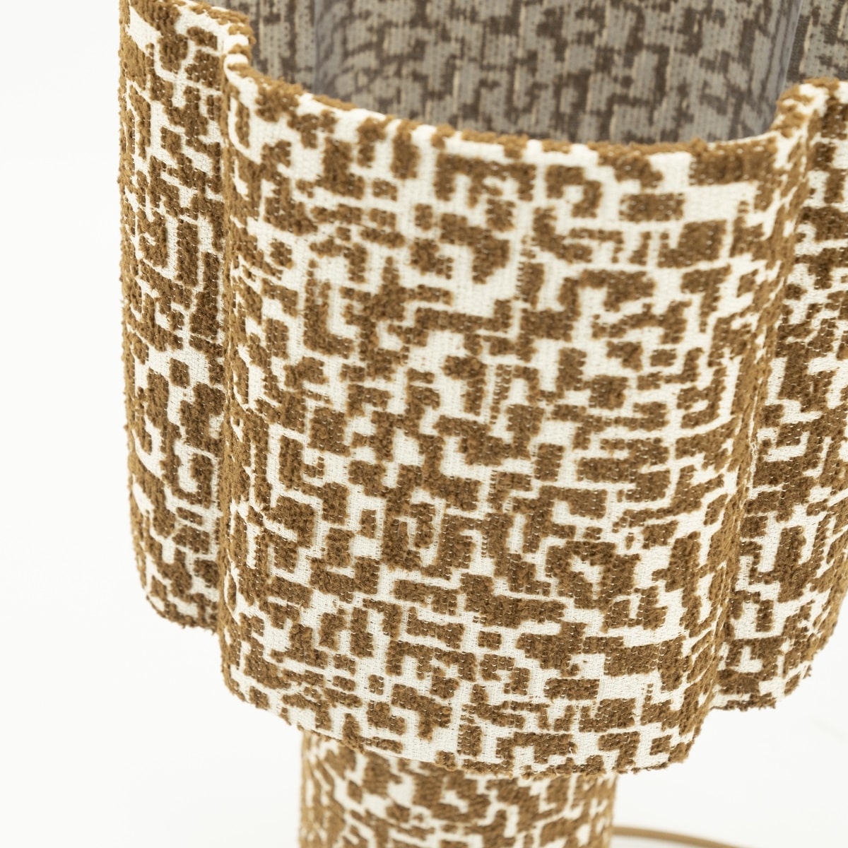 By-Boo tafellamp 25,5x25,5x49 cm Lampi bruin stof