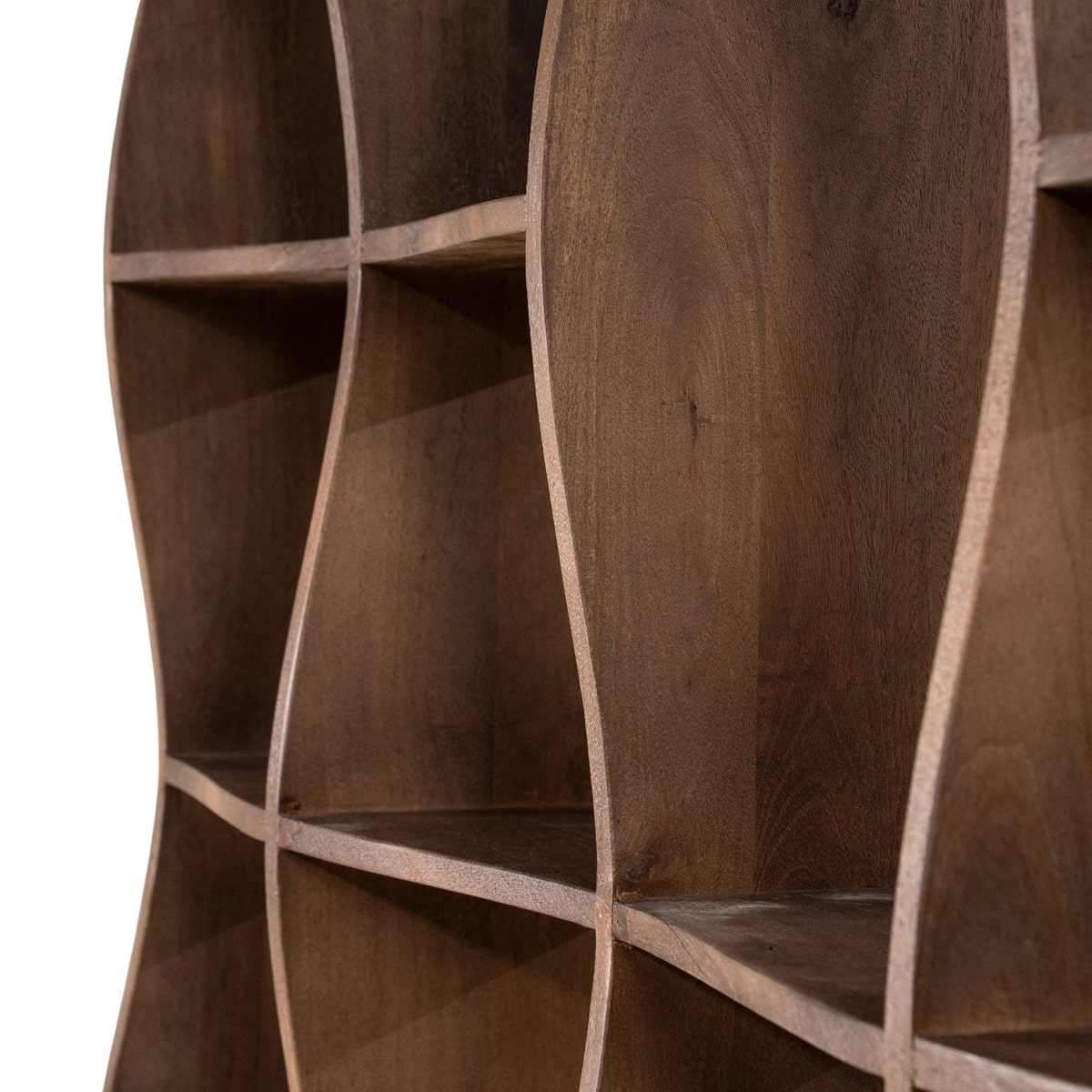 Eleonora boekenkast Ozzy 120x30x240 cm mangohout