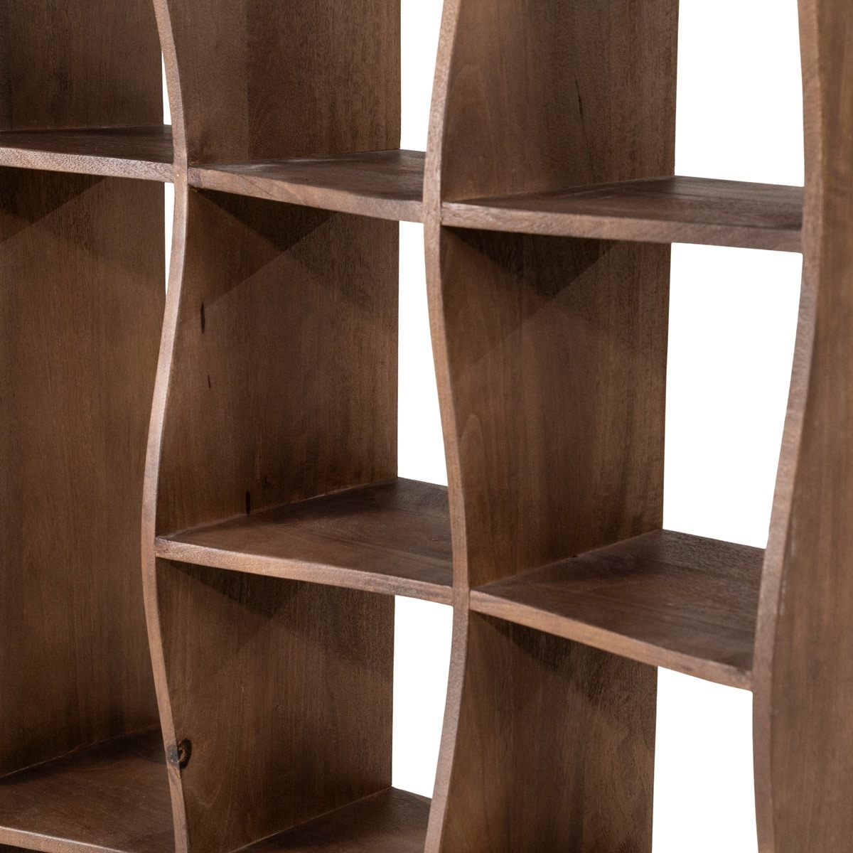 Eleonora boekenkast Ozzy 120x30x240 cm mangohout