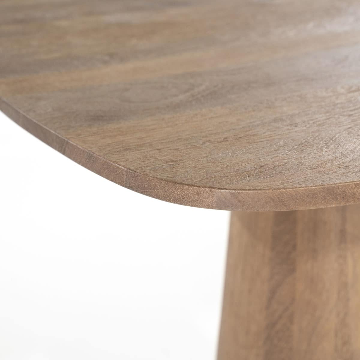 Eleonora bartafel Aron 80x80x90 cm lichtbruin mangohout