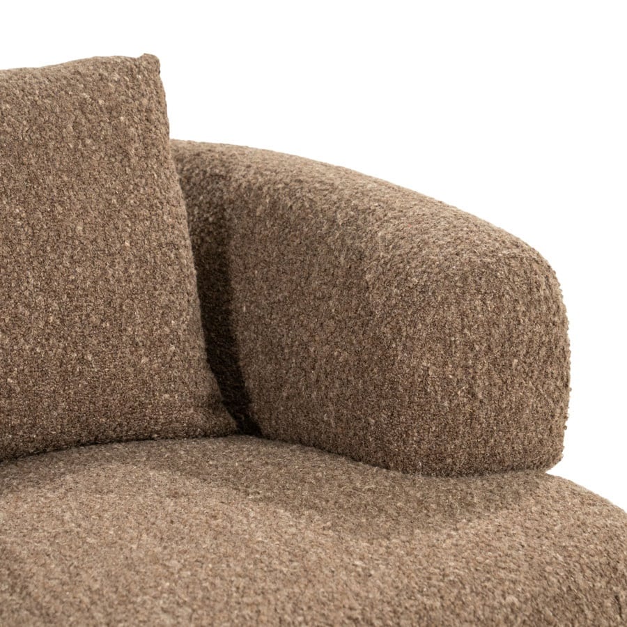 Eleonora fauteuil Bruno met arm bruin