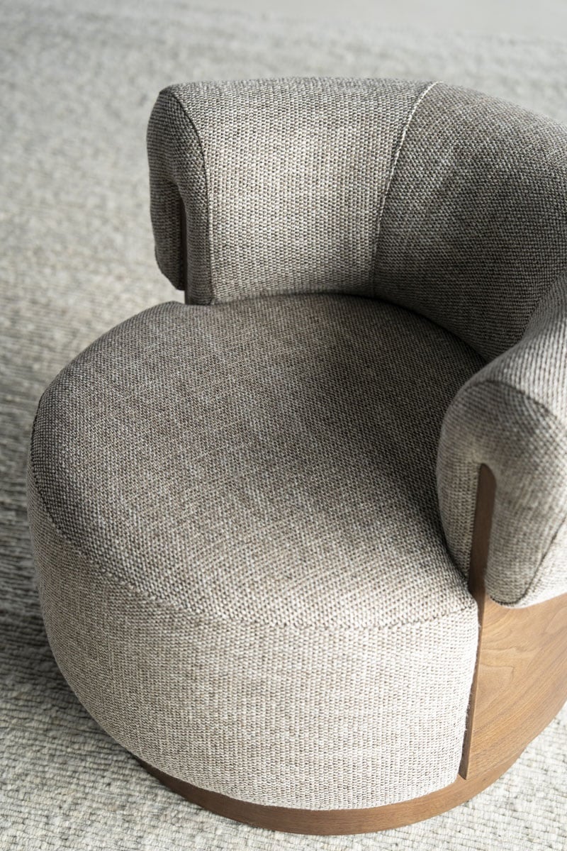 Eleonora fauteuil Nila met arm taupe