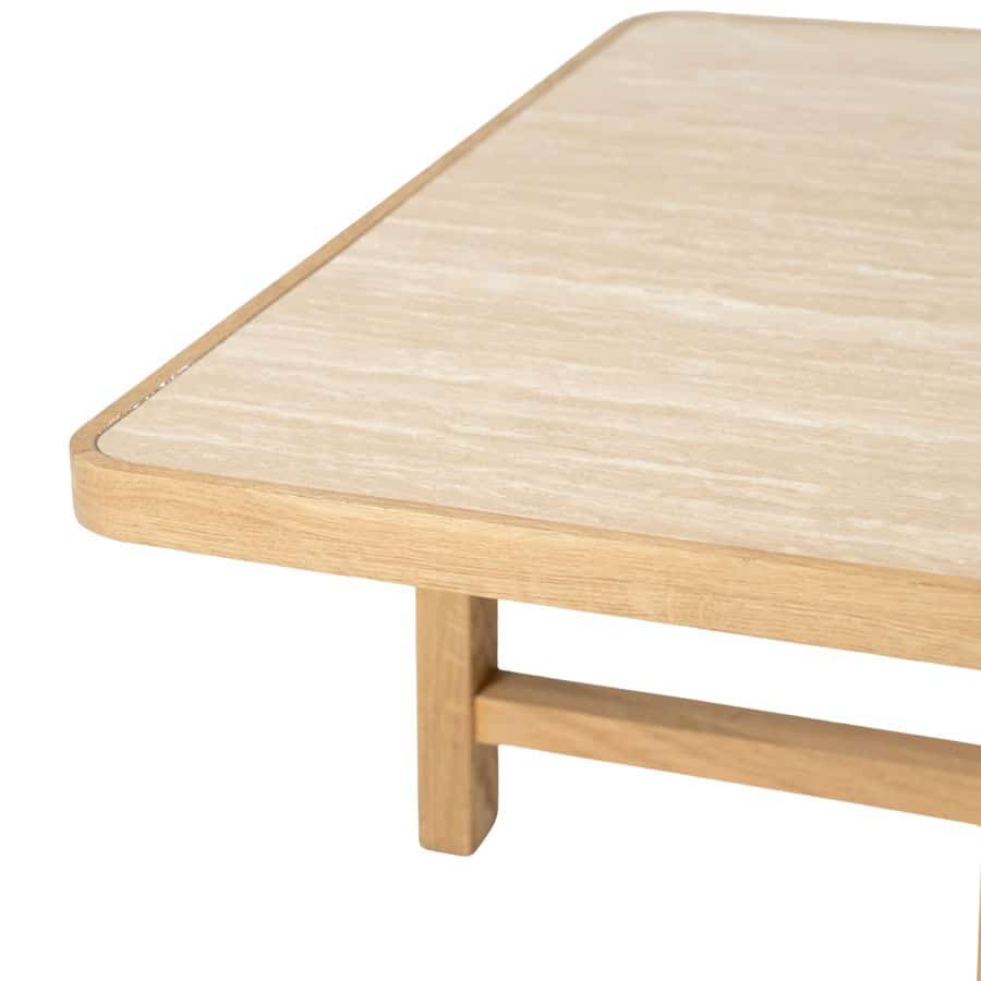 Eleonora salontafel Vidar 80x80x37 cm travertin