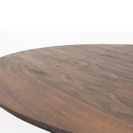 detailfoto Nijwie MySons Eetkamertafel Ø150, Acacia Marron Brown - Gemini Table Collection