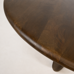 detailfoto Nijwie MySons Salontafel Ø80, Mango Brown Walnut – Belly Table Collection