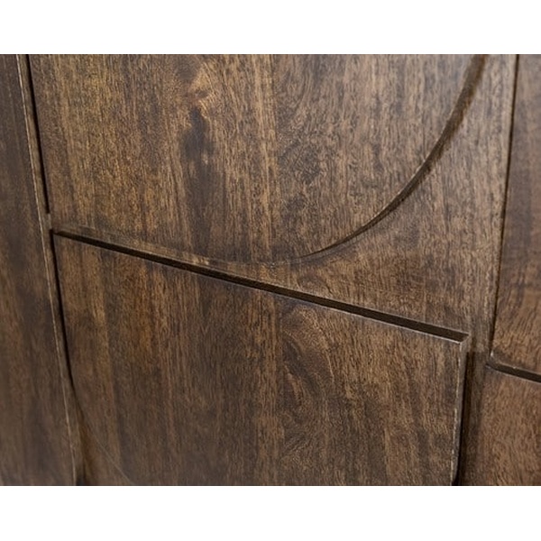 Nijwie MySons TV dressoir 190 met 3 deuren, 1 lade en 1 open vak, Mango Brown Walnut - Kaapstad Collection
