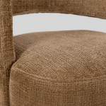 detailfoto Nijwie MySons eetkamerstoel Bruce - draaipoot 360 - Cremona - Cinnamon 18 - Star Collection