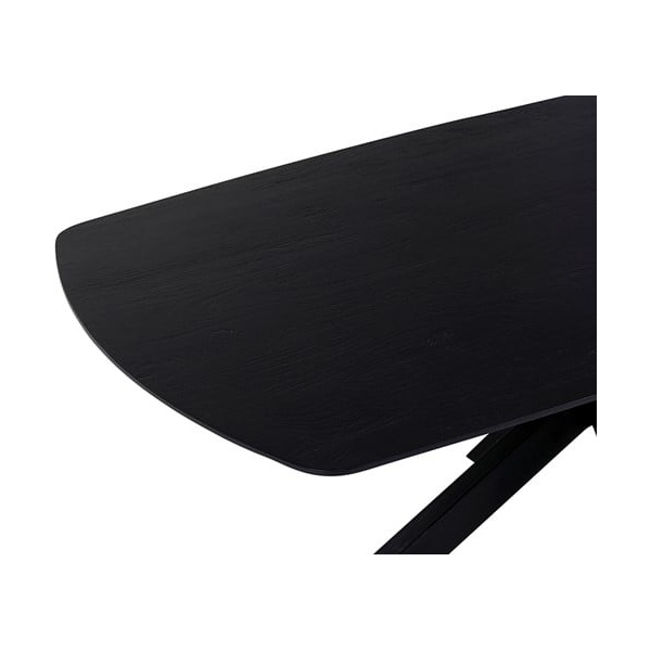 detailfoto Nijwie MySons eettafel deens ovaal 210x105x78 cm Acacia Black – Akagi Table Collection
