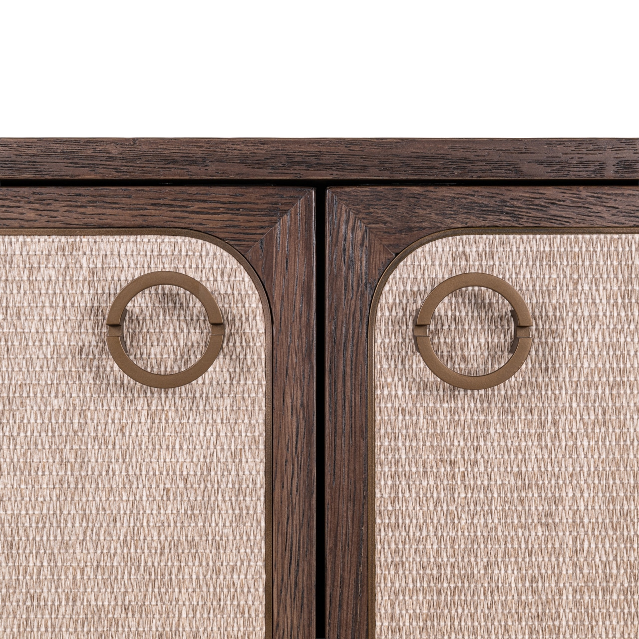 Richmond Interiors dressoir Willox 90x45x86 cm linnen/glas