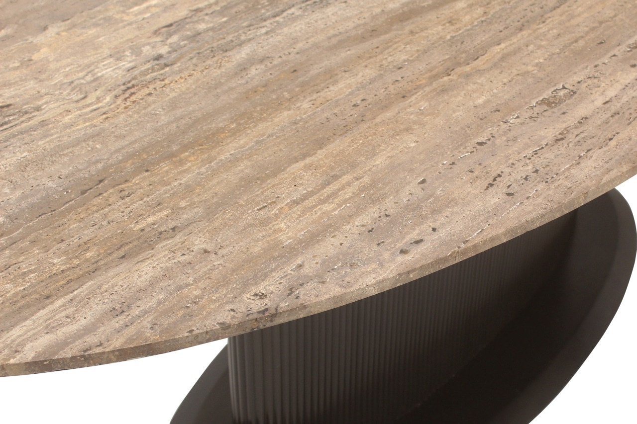 Richmond Interiors eettafel Russo 235 cm travertin