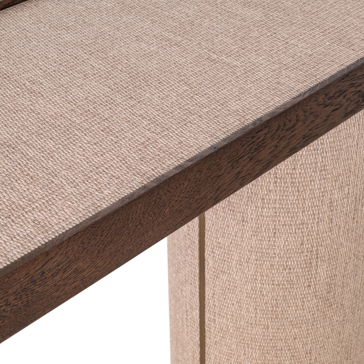 Richmond Interiors wandtafel Willox 140x40x85 cm linnen/glas