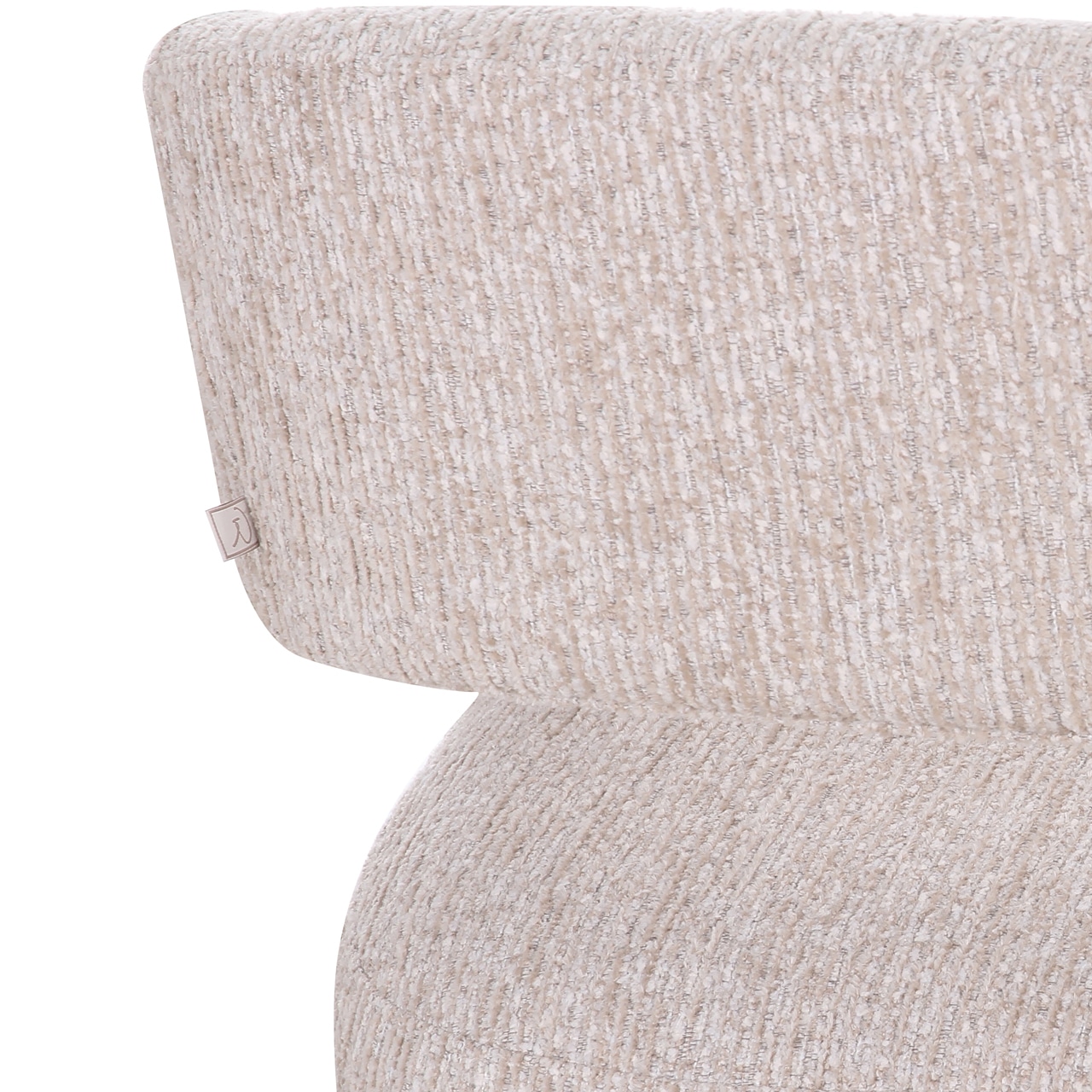 Richmond interiors eetkamerstoel Vixen met wieltjes natural linear