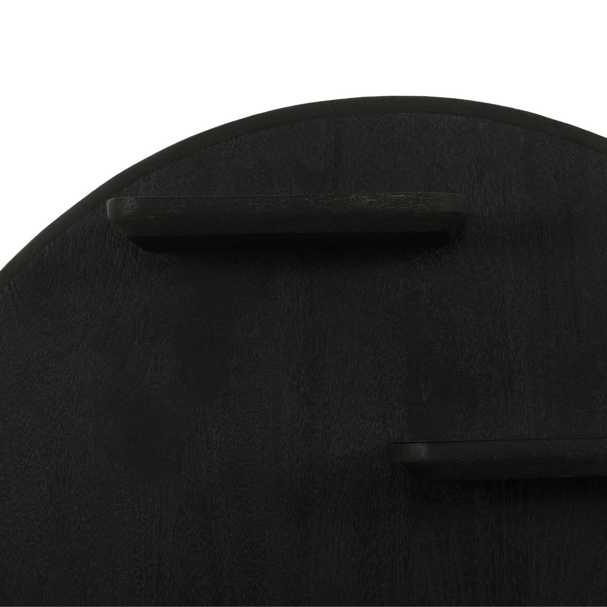 Starfurn wandrek Lena 75 cm rond zwart mangohout