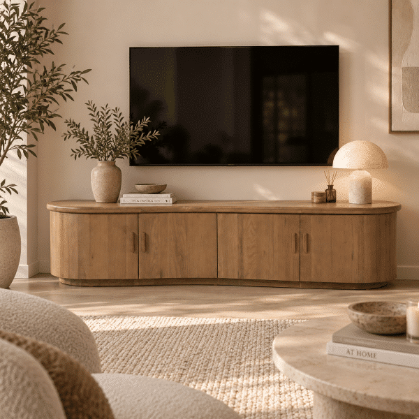 Eleonora tv meubel Josh 180x42x43 cm eiken bruin