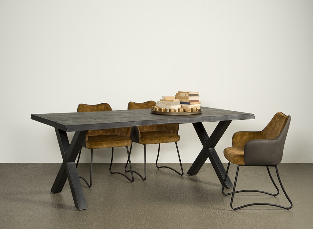 SHOWMODEL Tower Living eettafel Xara 160 cm black acacia