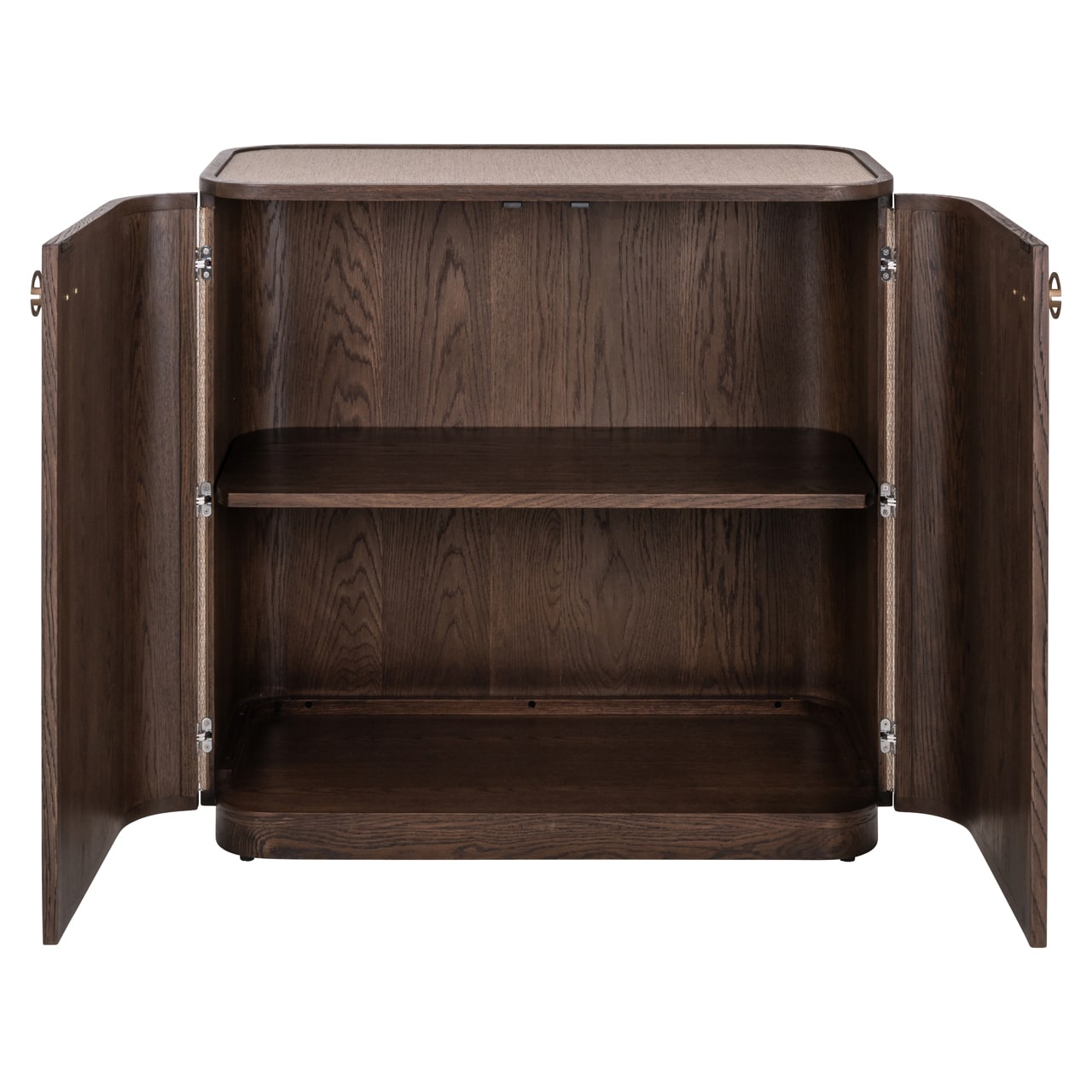 Richmond Interiors dressoir Willox 90x45x86 cm linnen/glas