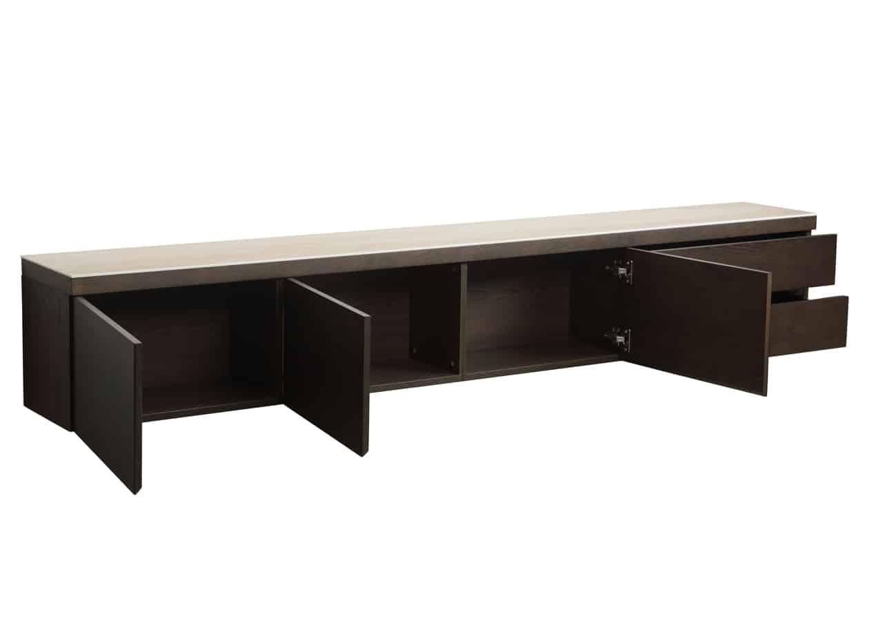 Richmond Interiors tv meubel Lachance 220x30x35 cm travertin