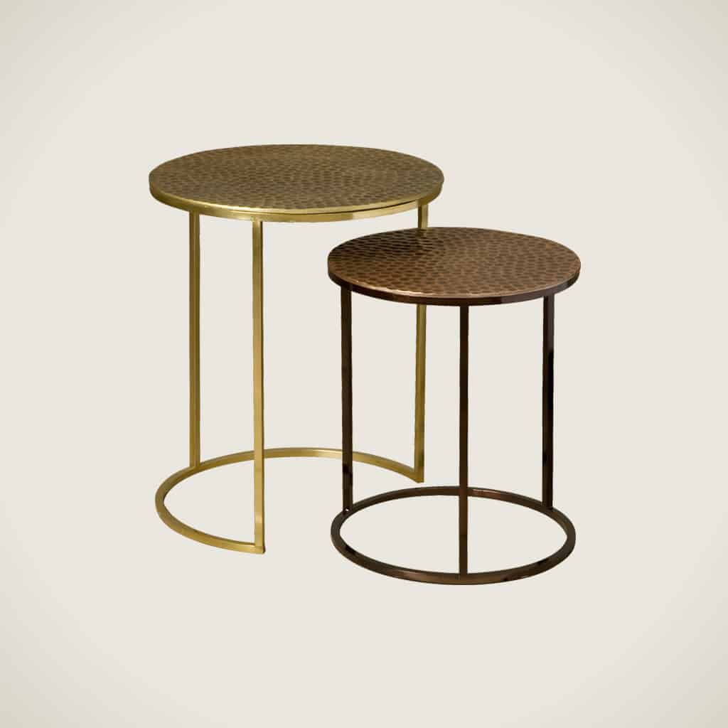 SHOWMODEL bijzettafel RENEW MG 8087-AB set van 2 industrieel