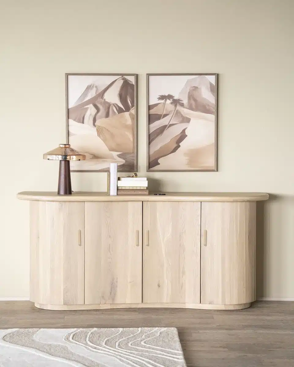 Eleonora dressoir Josh 180x50x80 cm eiken naturel