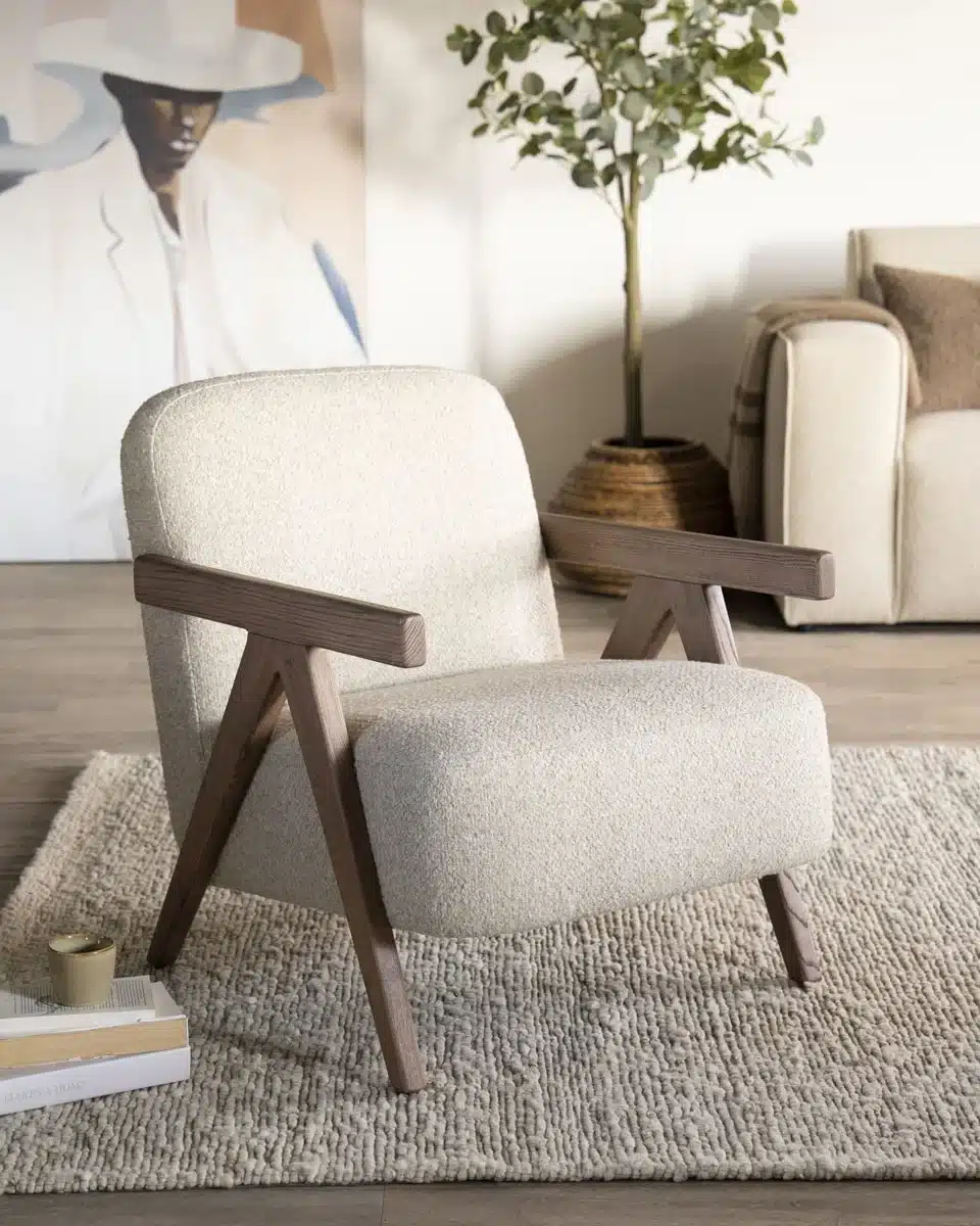 Eleonora fauteuil Francis met arm beige