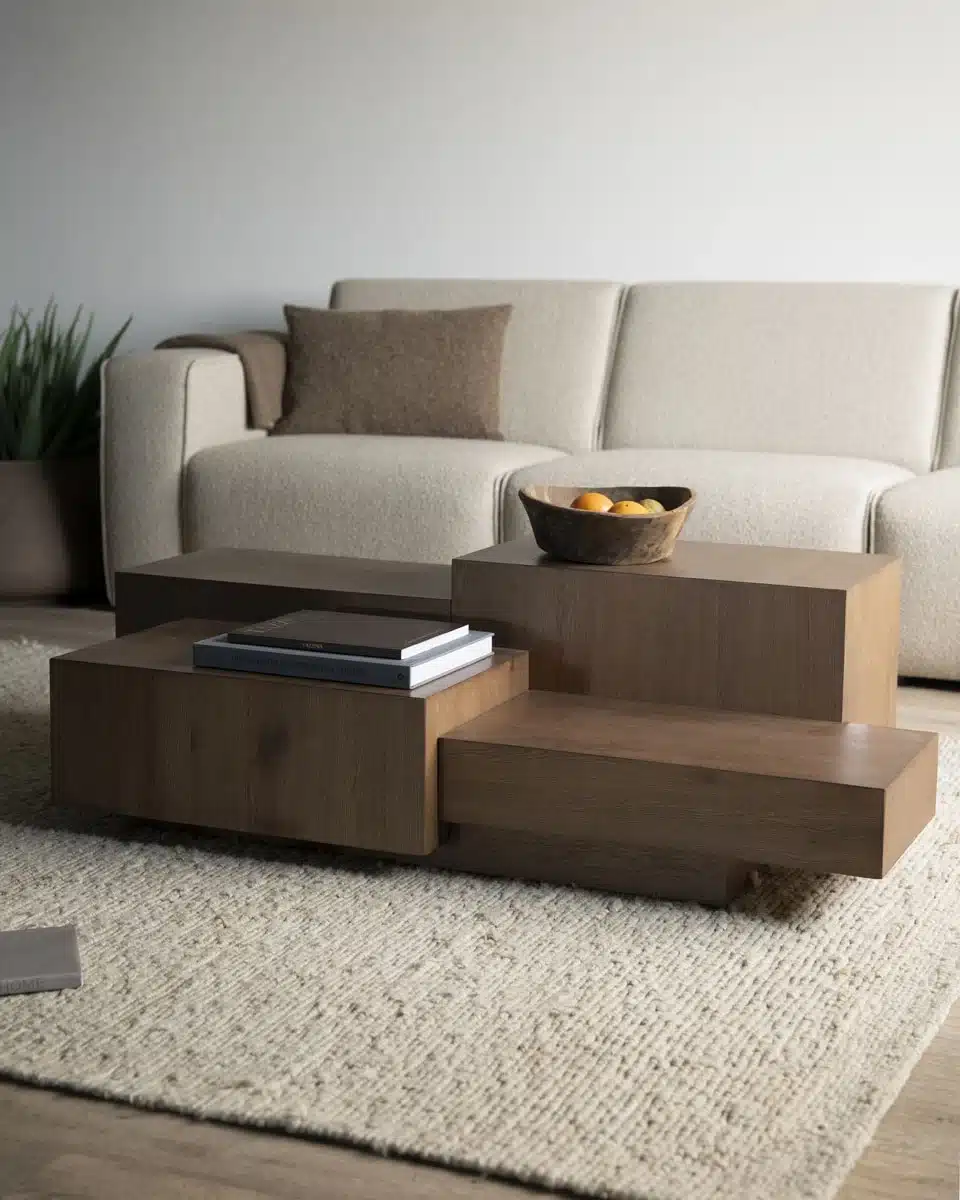 Eleonora salontafel Quinten 140x75x40 cm eiken bruin