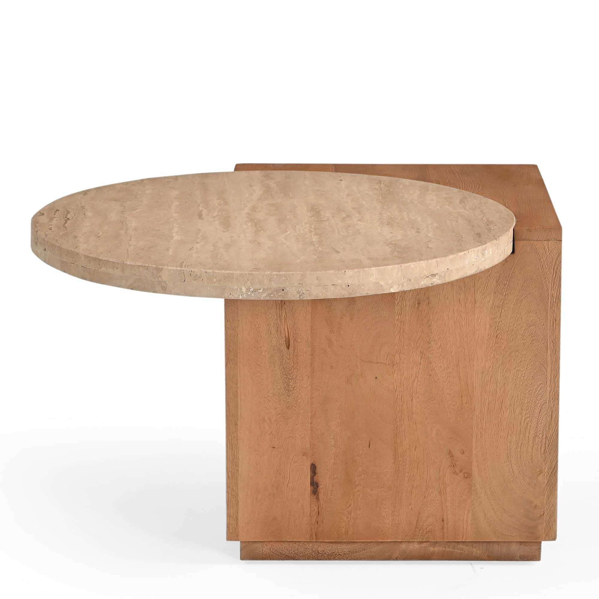 Starfurn Bijzettafel Numa Naturel Travertin 60 cm