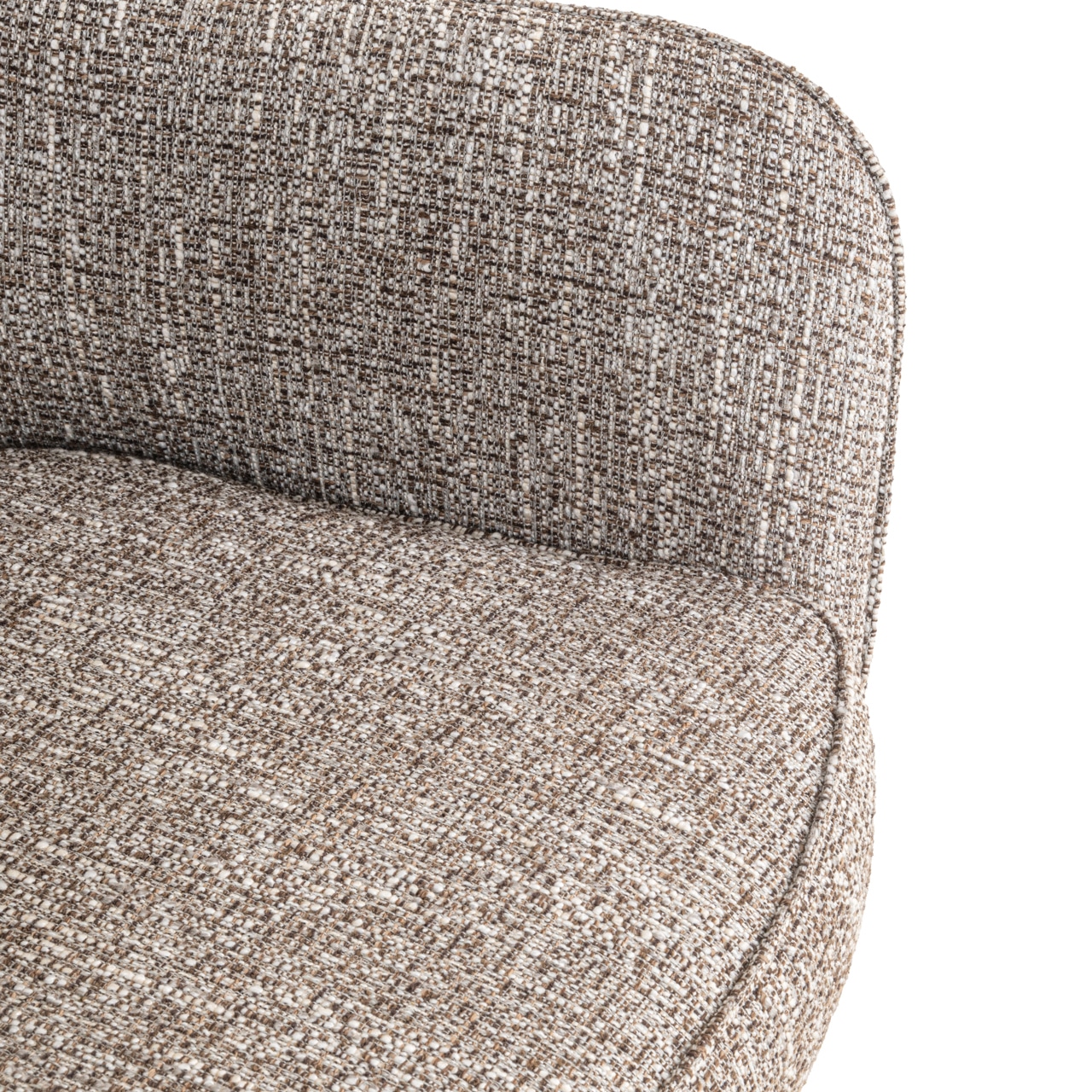 Richmond interiors eetkamerstoel Ginerva draaibaar met arm earth tweed
