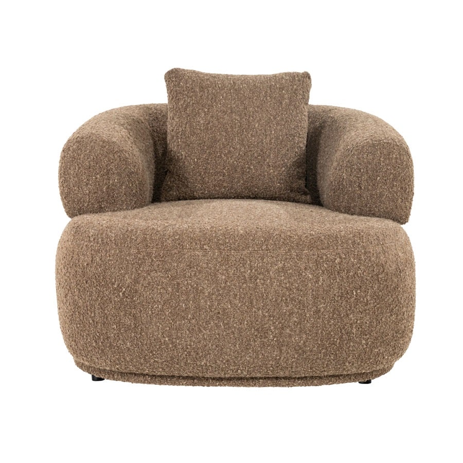 Eleonora fauteuil Bruno met arm bruin