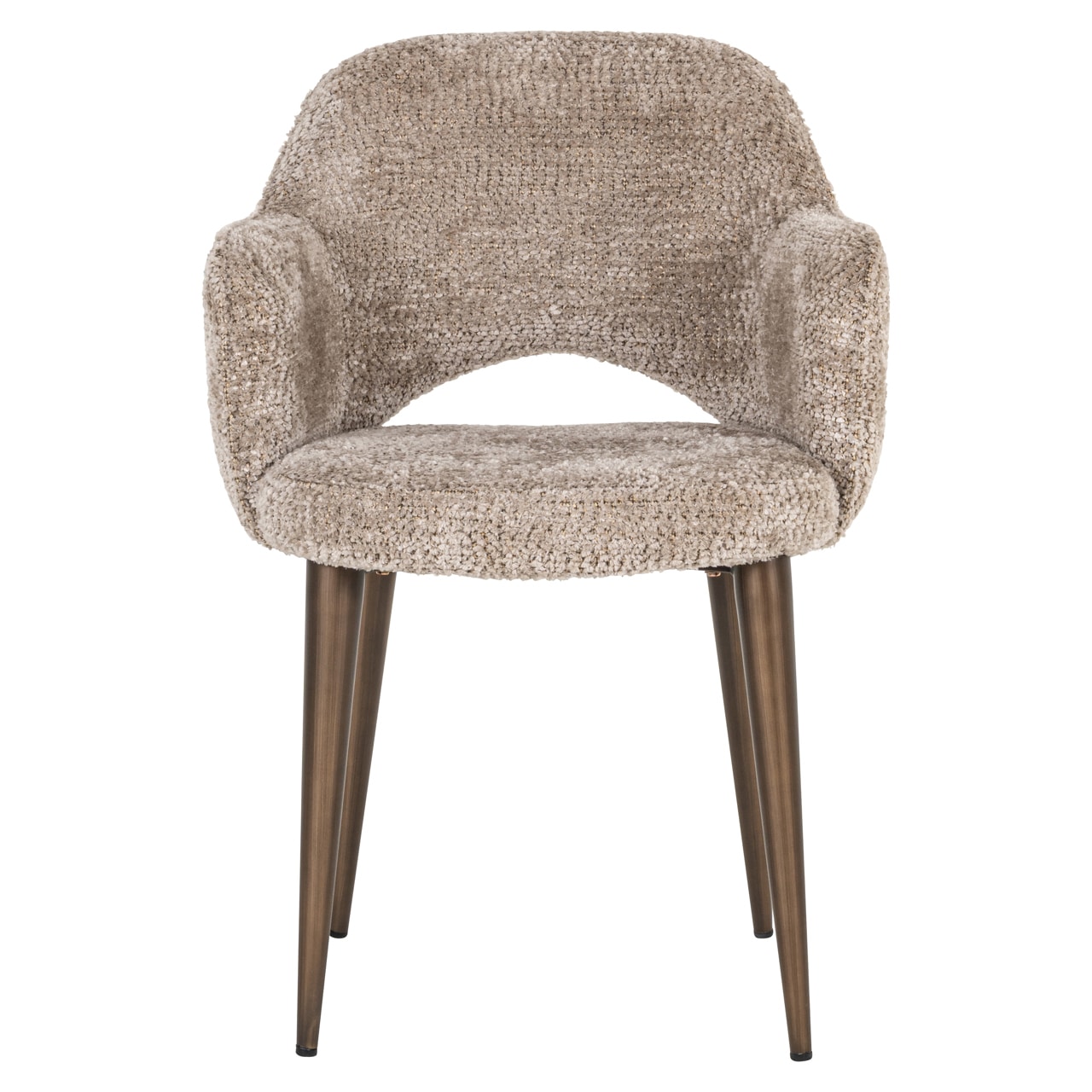 Richmond Interiors eetkamerstoel Delphina met arm nature