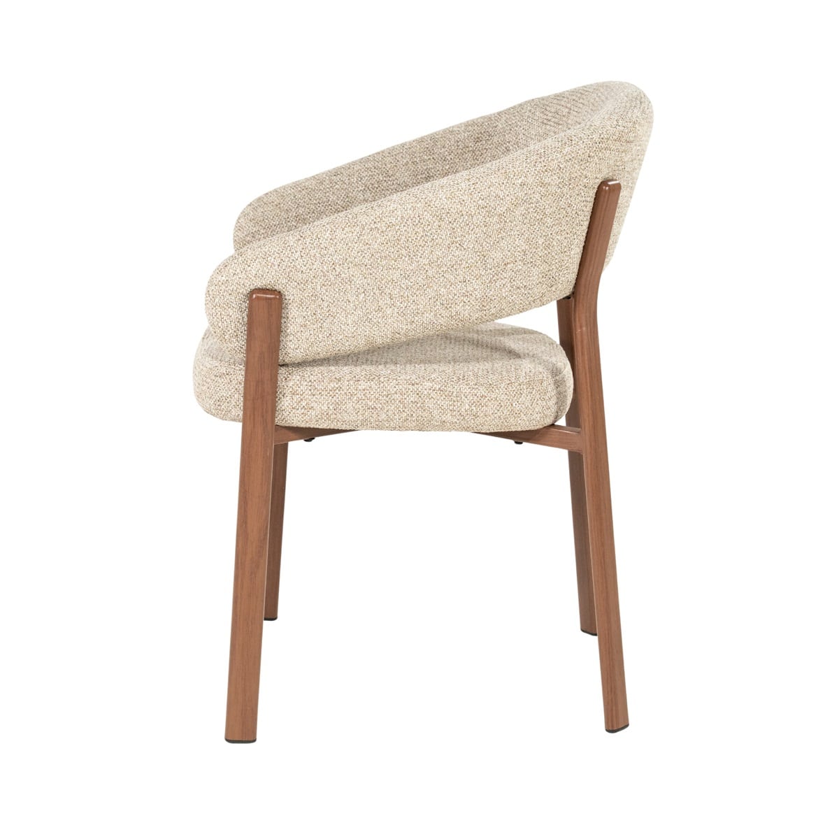 By-Boo eetkamerstoel Sedia met arm bruin (set van 2)