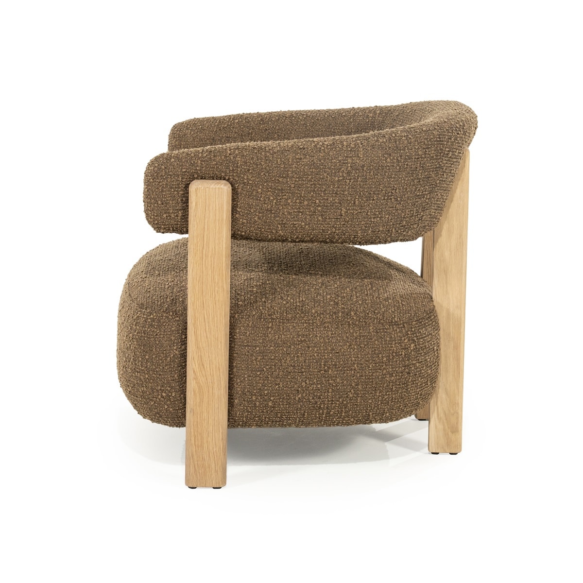 Eleonora fauteuil Lola met arm bruin