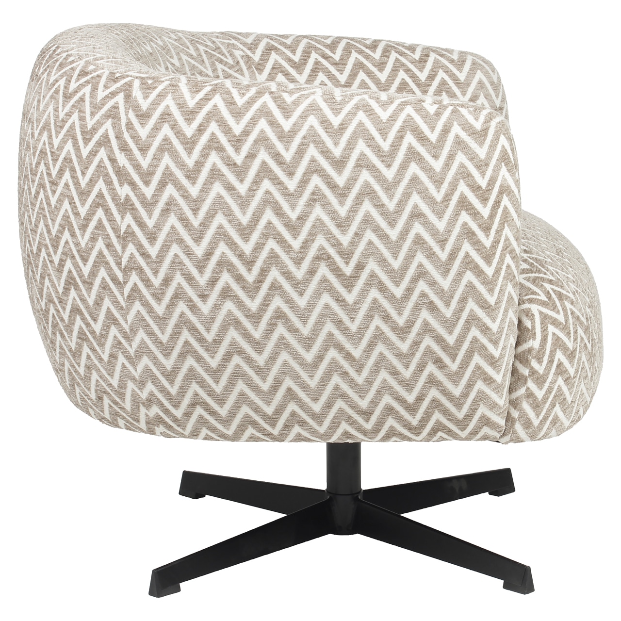 Richmond Interiors draaifauteuil Estelle sand chevron