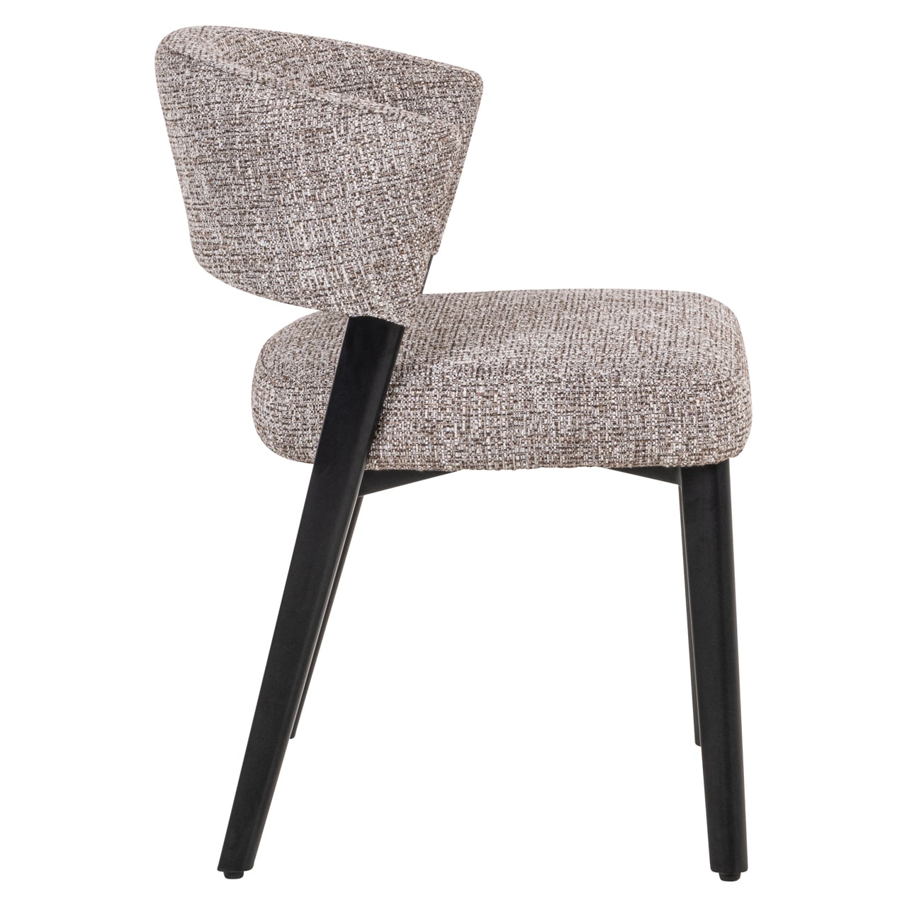Richmond Interiors eetkamerstoel Zeno earth tweed