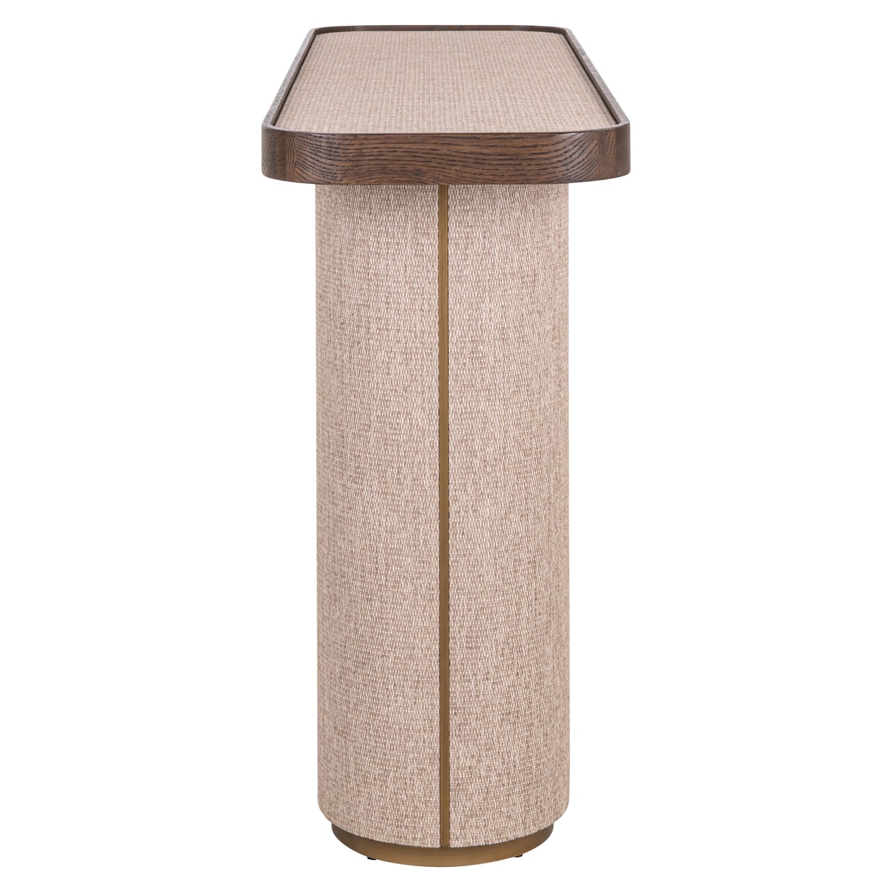 Richmond Interiors wandtafel Willox 140x40x85 cm linnen/glas