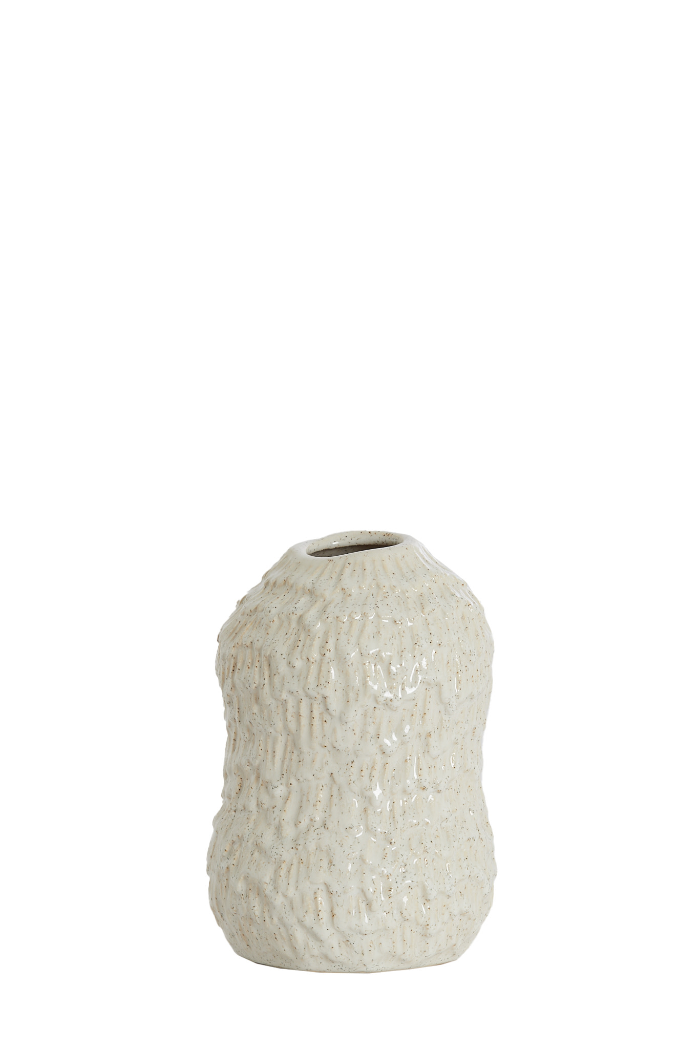 Light & Living Vaas deco Ø13,5x20,5 cm ASOLA keramiek crème