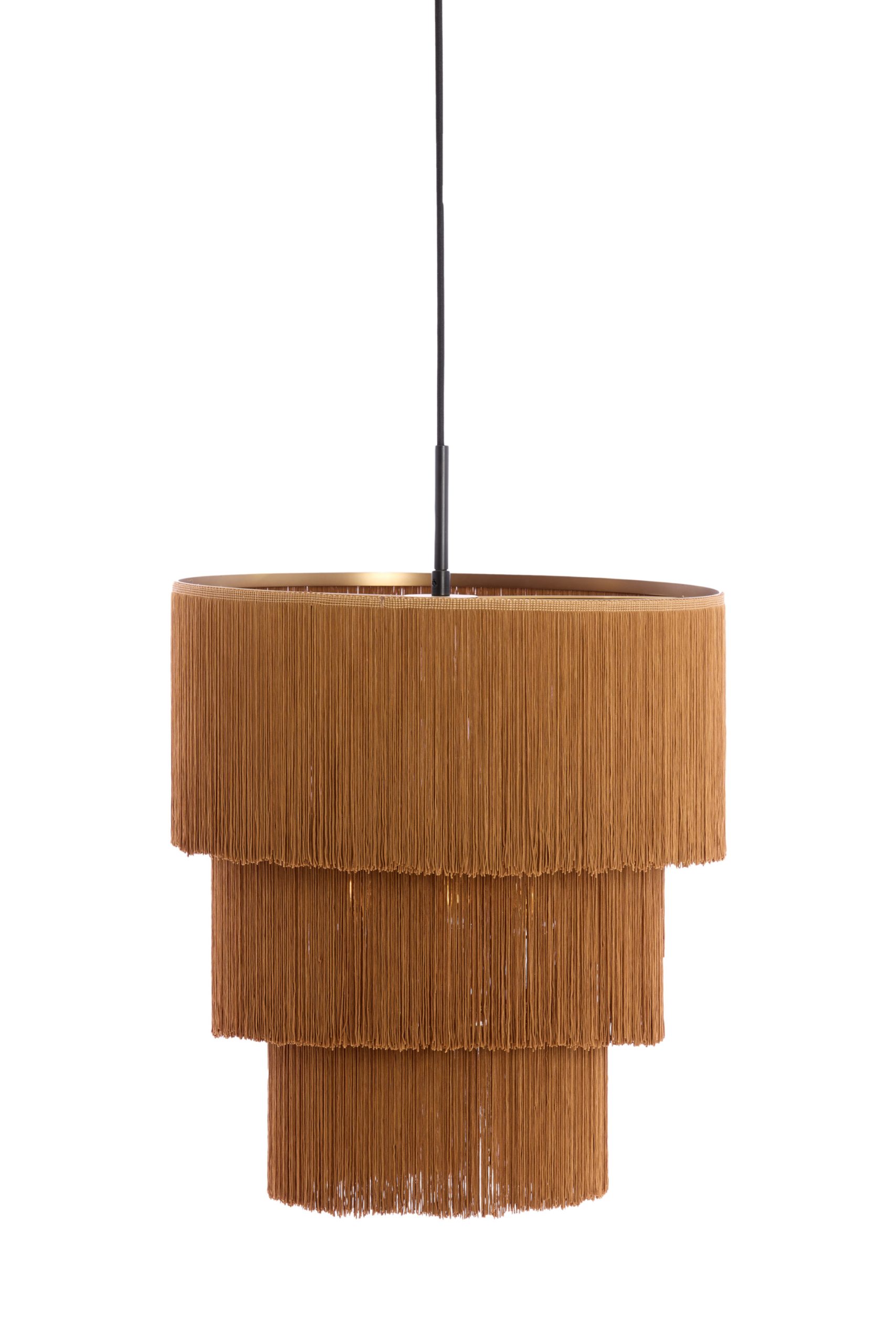 Light & Living Hanglamp 3L Ø45x50 cm MALAIKA bruin