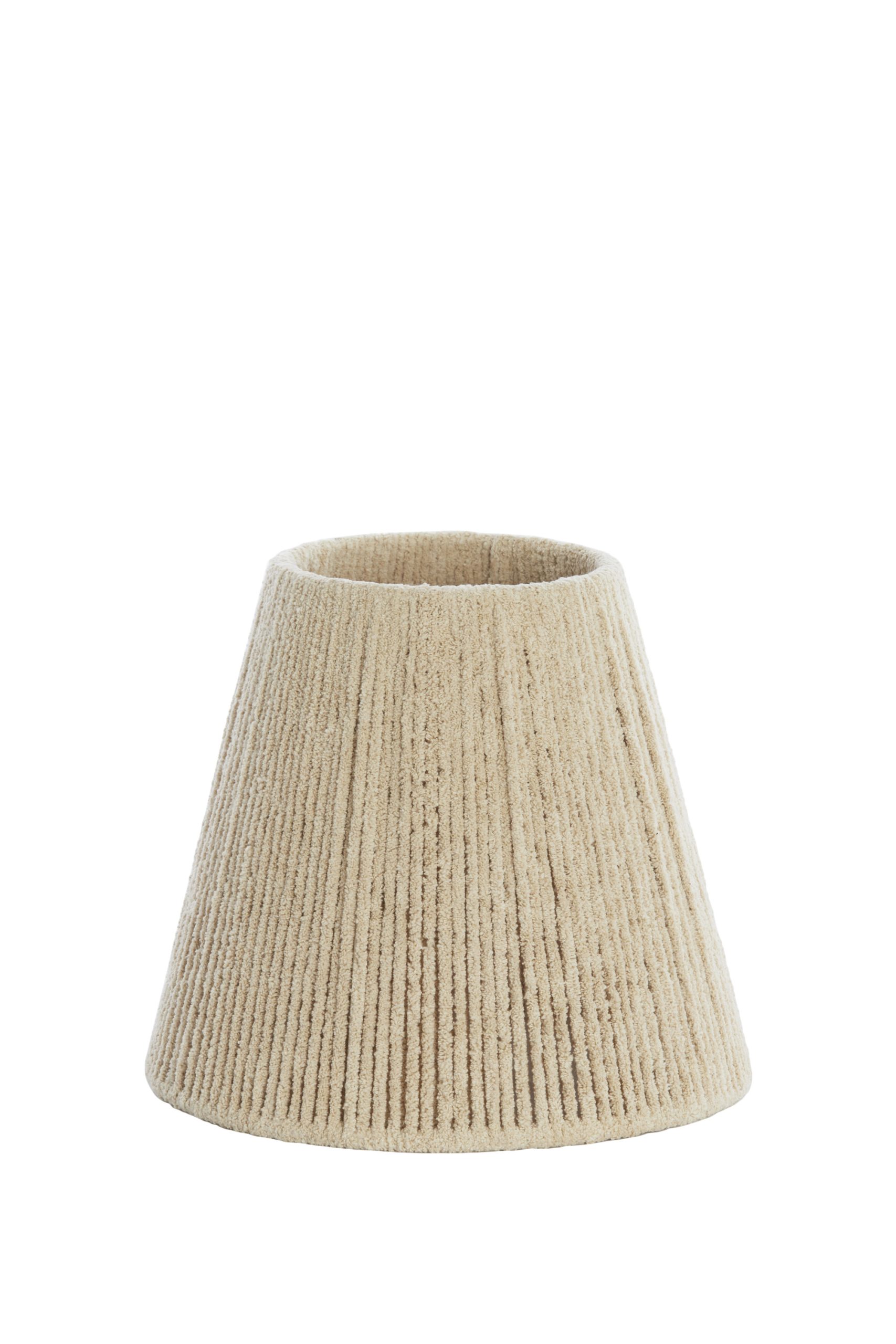 Light & Living Kap drum 35-20-30 cm MEDANA chenille crème