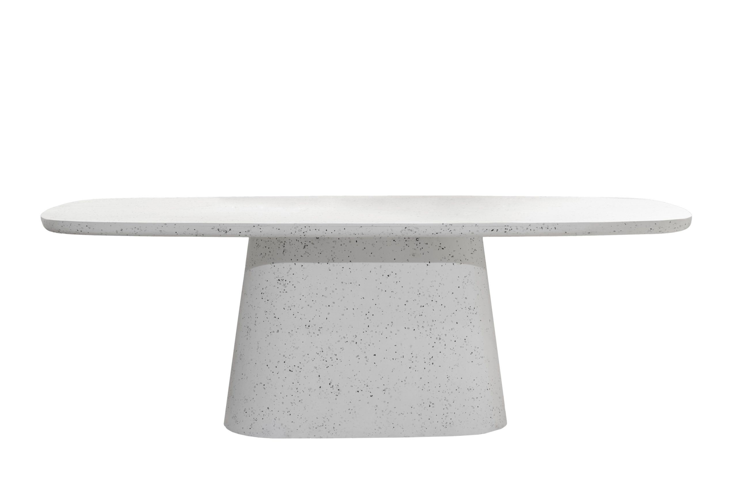 Light & Living Eettafel 220x105x76 cm HAMURA terrazzo wit