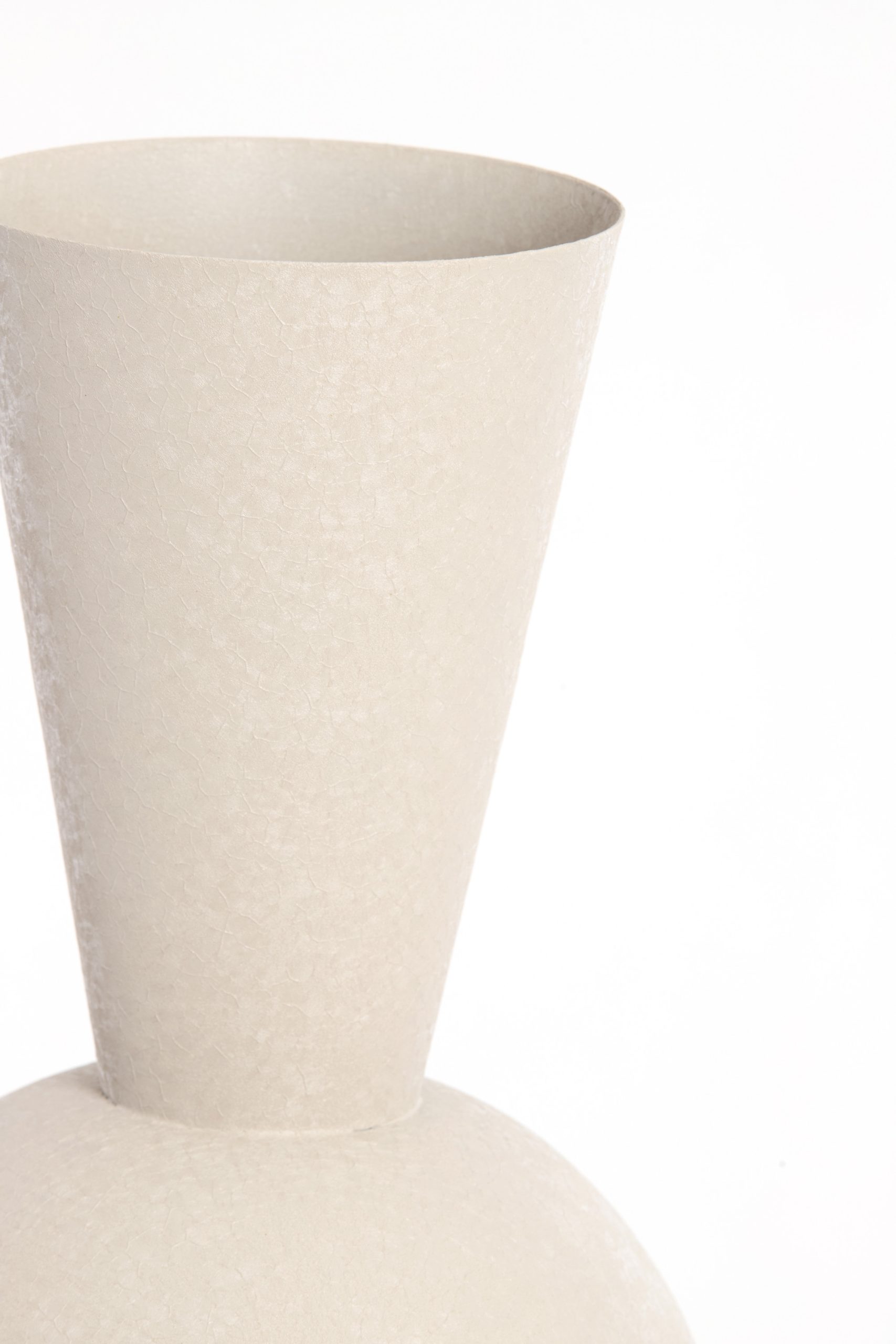 Light & Living Vaas deco Ø25x60 cm CHEDI mat licht grijs