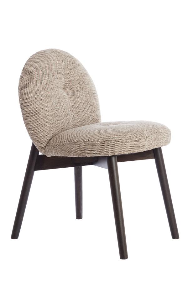 Light & Living Eetkamerstoel 59x50x83 cm SINOSA bruin-crème+hout dnkr bruin