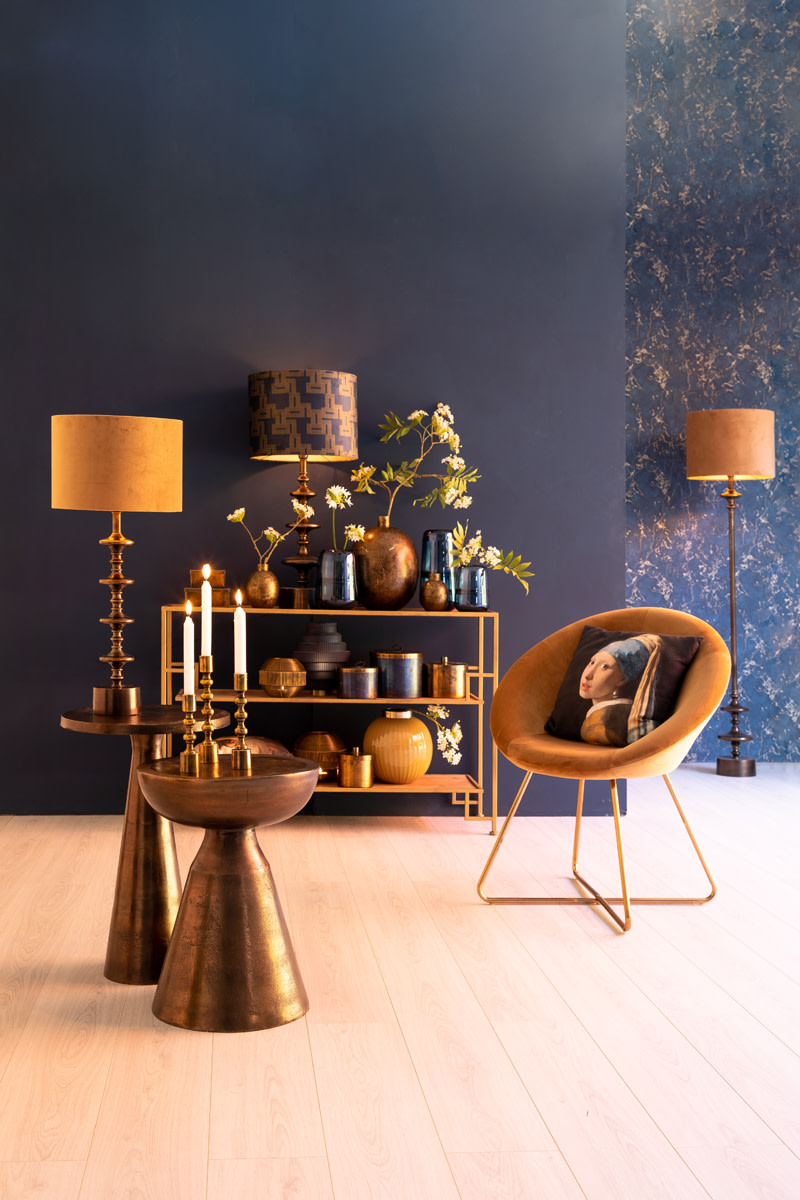 Light & Living Bijzettafel Ø39x61 cm PHILOS antiek brons