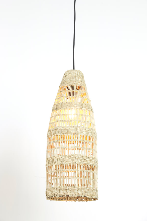 Light & Living Hanglamp Ø20x52 cm LATIKA zeegras naturel