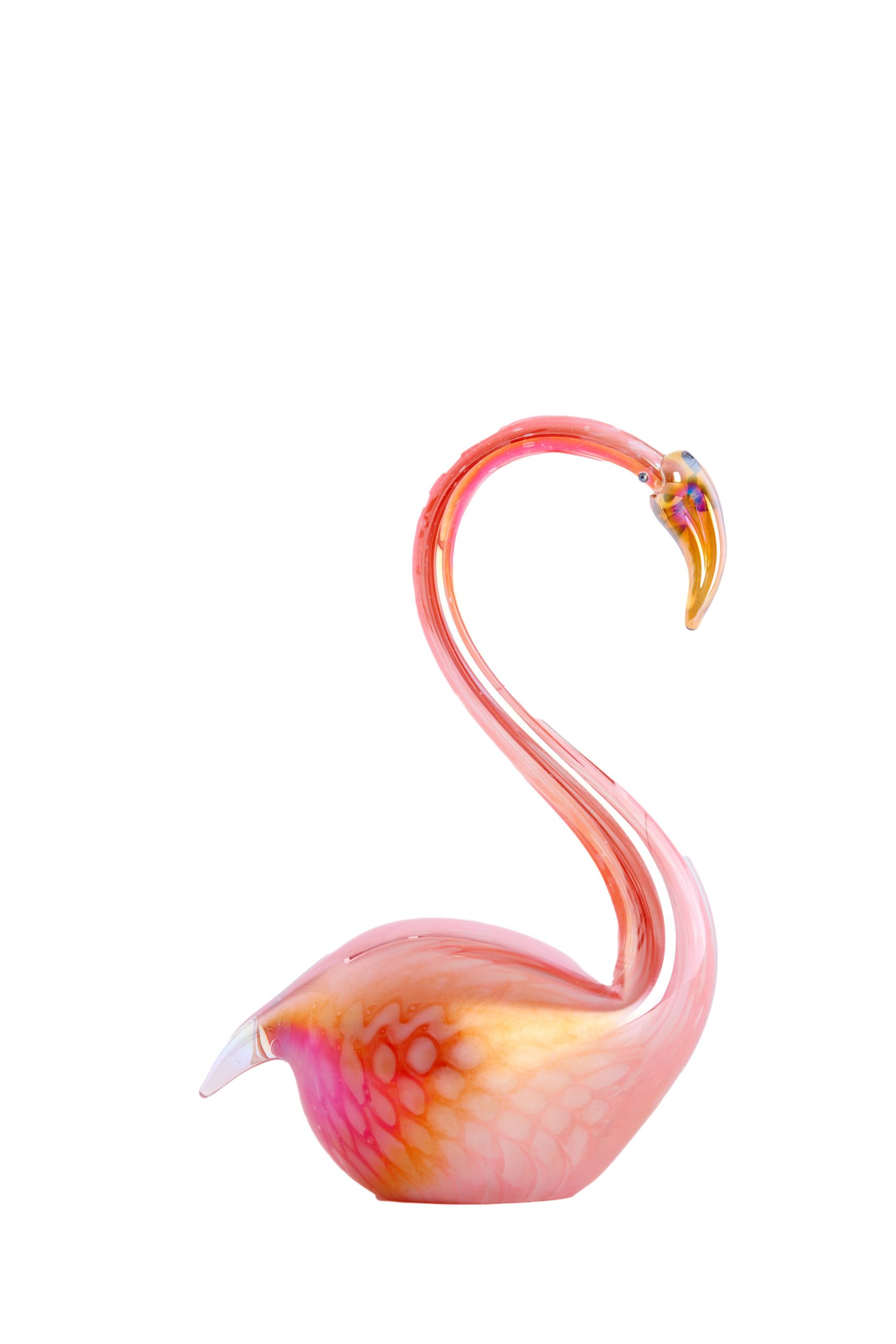 Light & Living Ornament 13x8x20 cm SWAN glas oranje