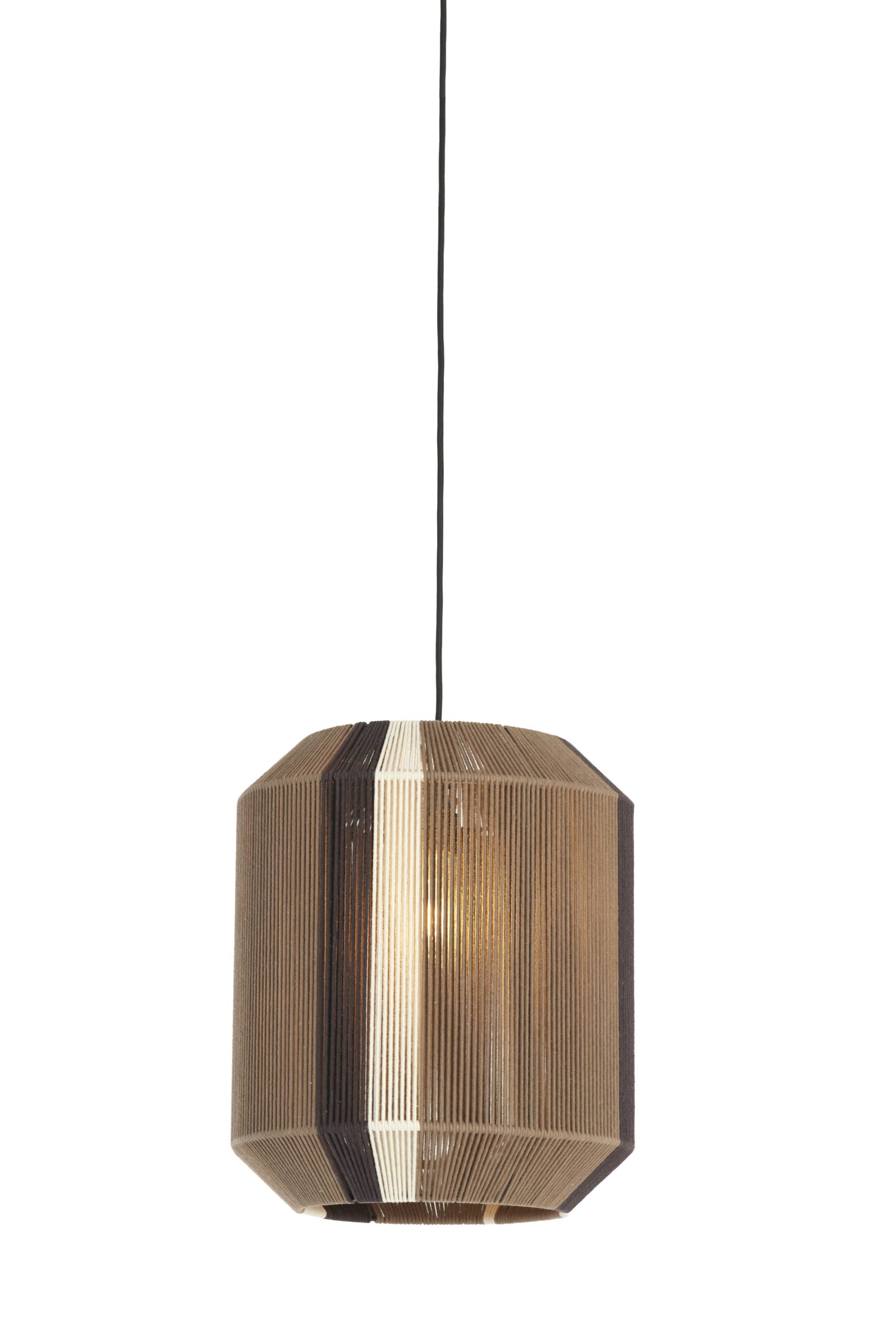 Light & Living Hanglamp Ø36x43 cm KOZANA bruin+crème+donker bruin