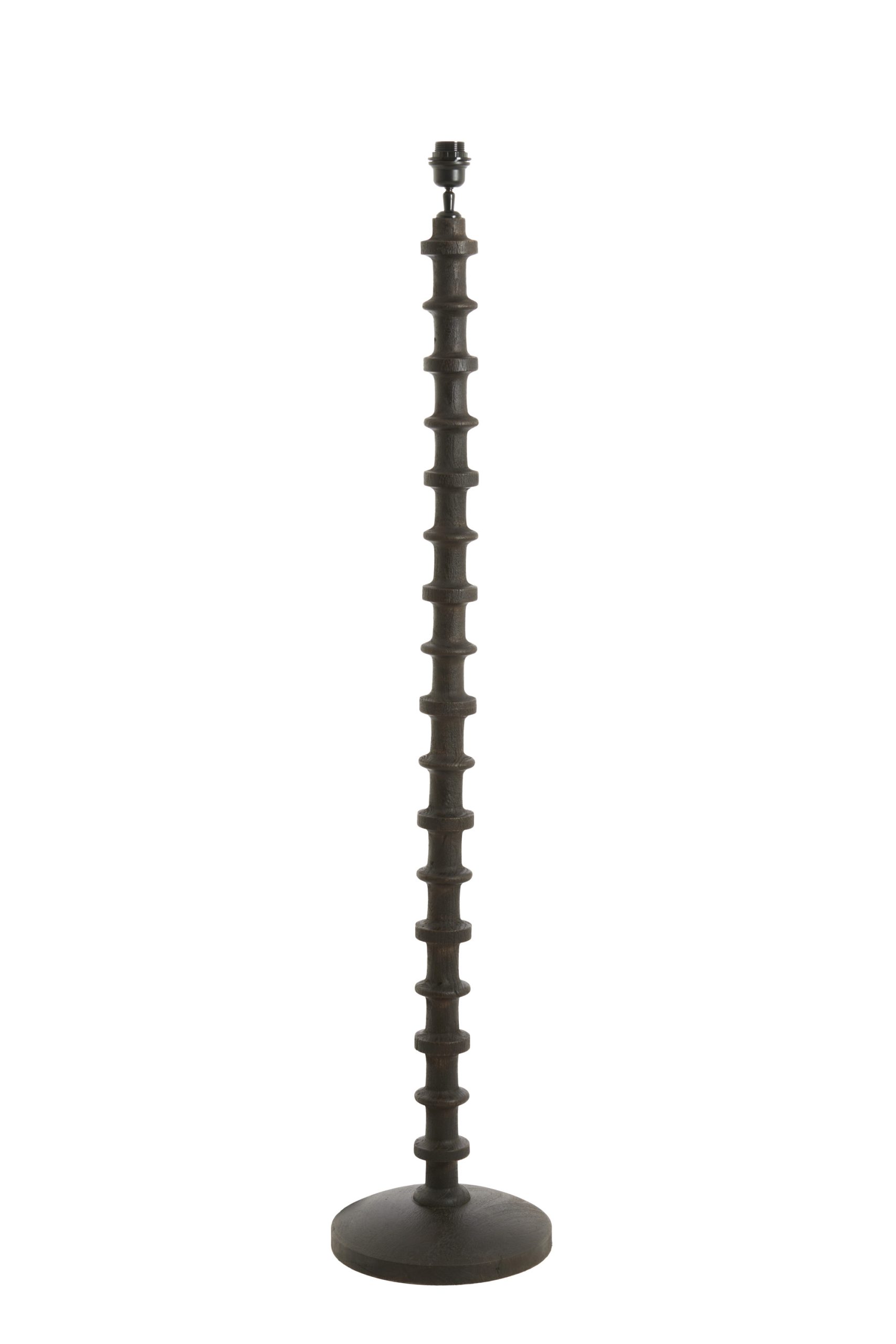 Light & Living Vloerlamp Ø30x135 cm CECILY hout mat donker roodbruin