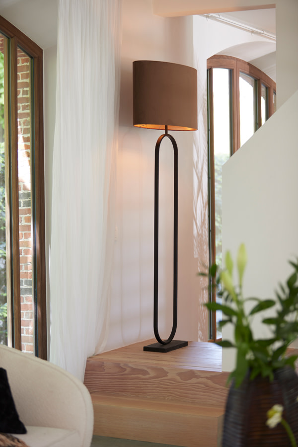 Light & Living Vloerlamp 30x15x142 cm JAMIRI mat zwart