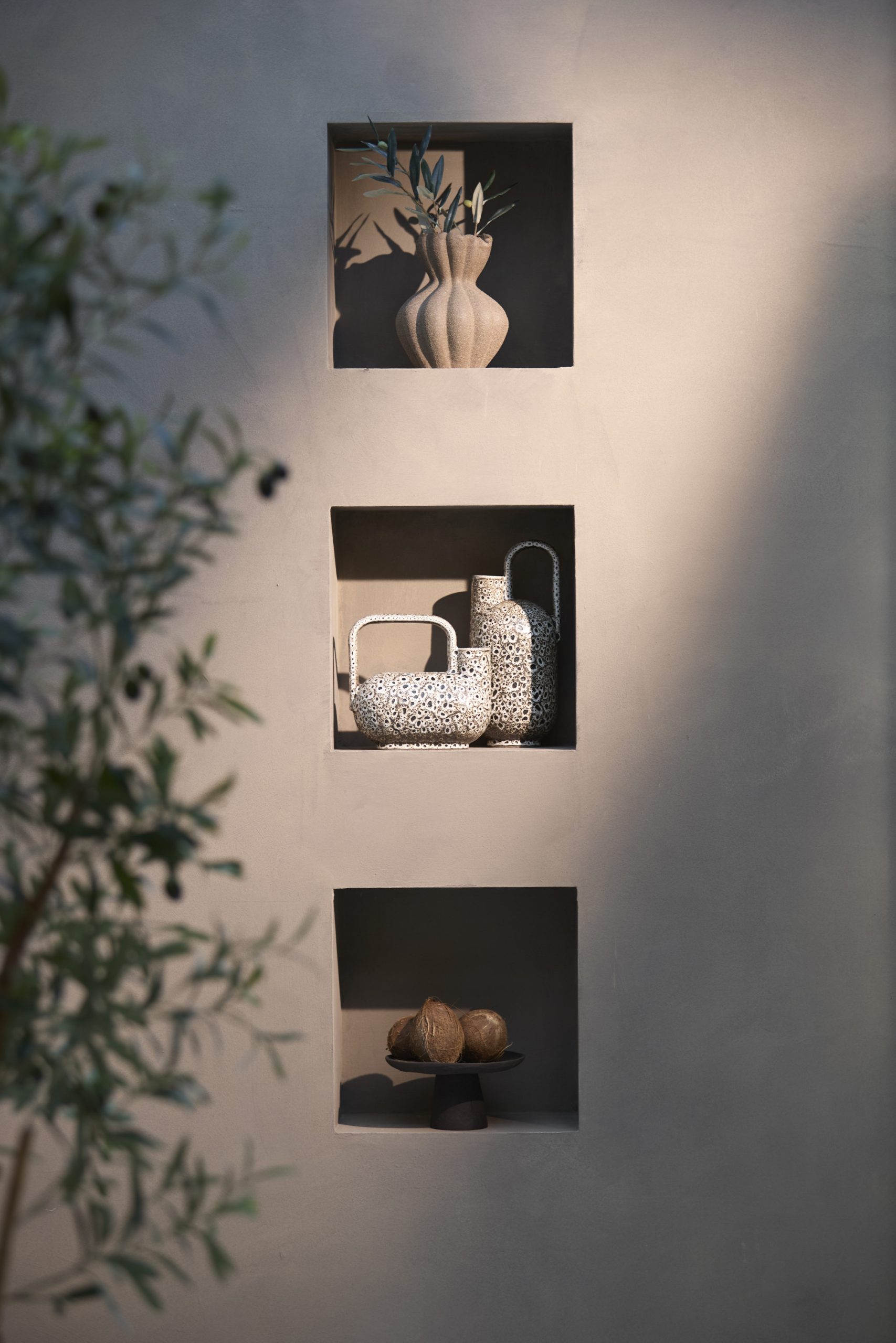 Light & Living Vaas deco Ø20,5x24,5 cm SILLIAN keramiek mat bruin