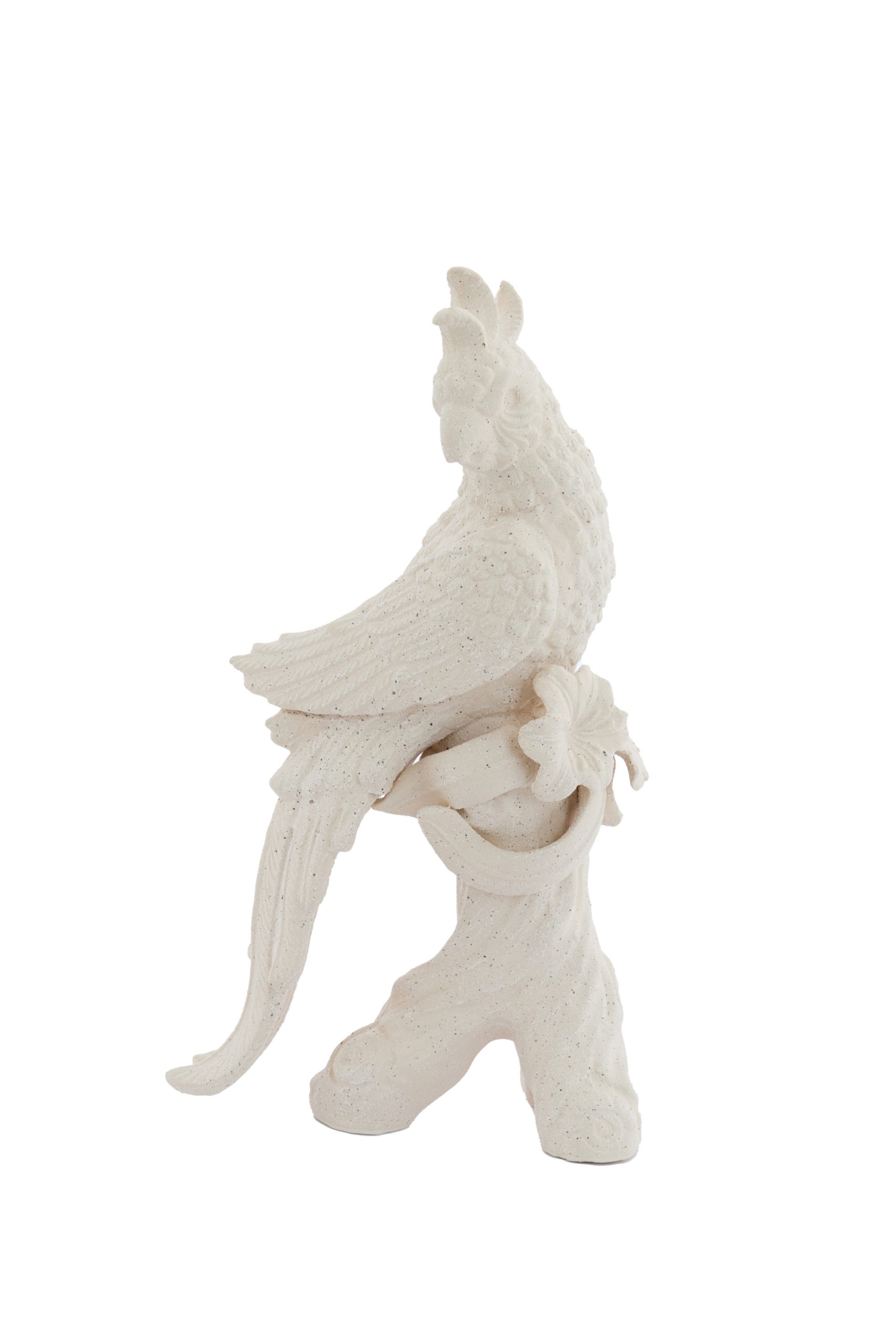 Light & Living Ornament 22,5x14x39 cm BIRD keramiek mat crème