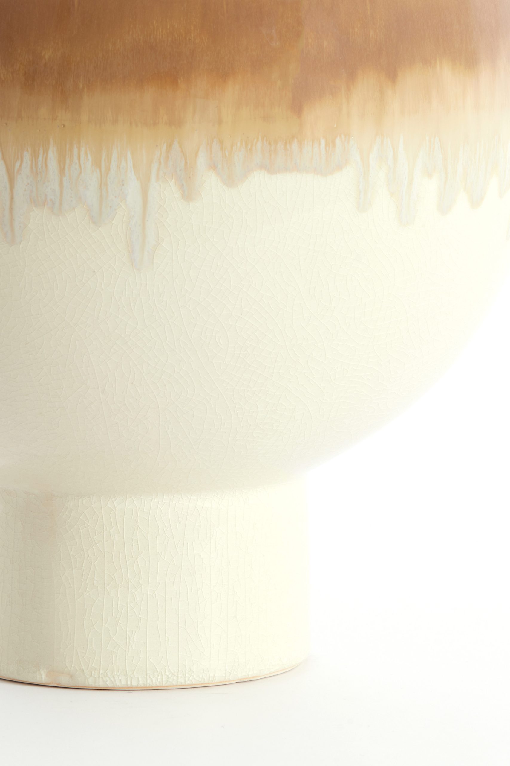 Light & Living Vaas deco Ø28x38 cm ZELATA keramiek crème+taupe