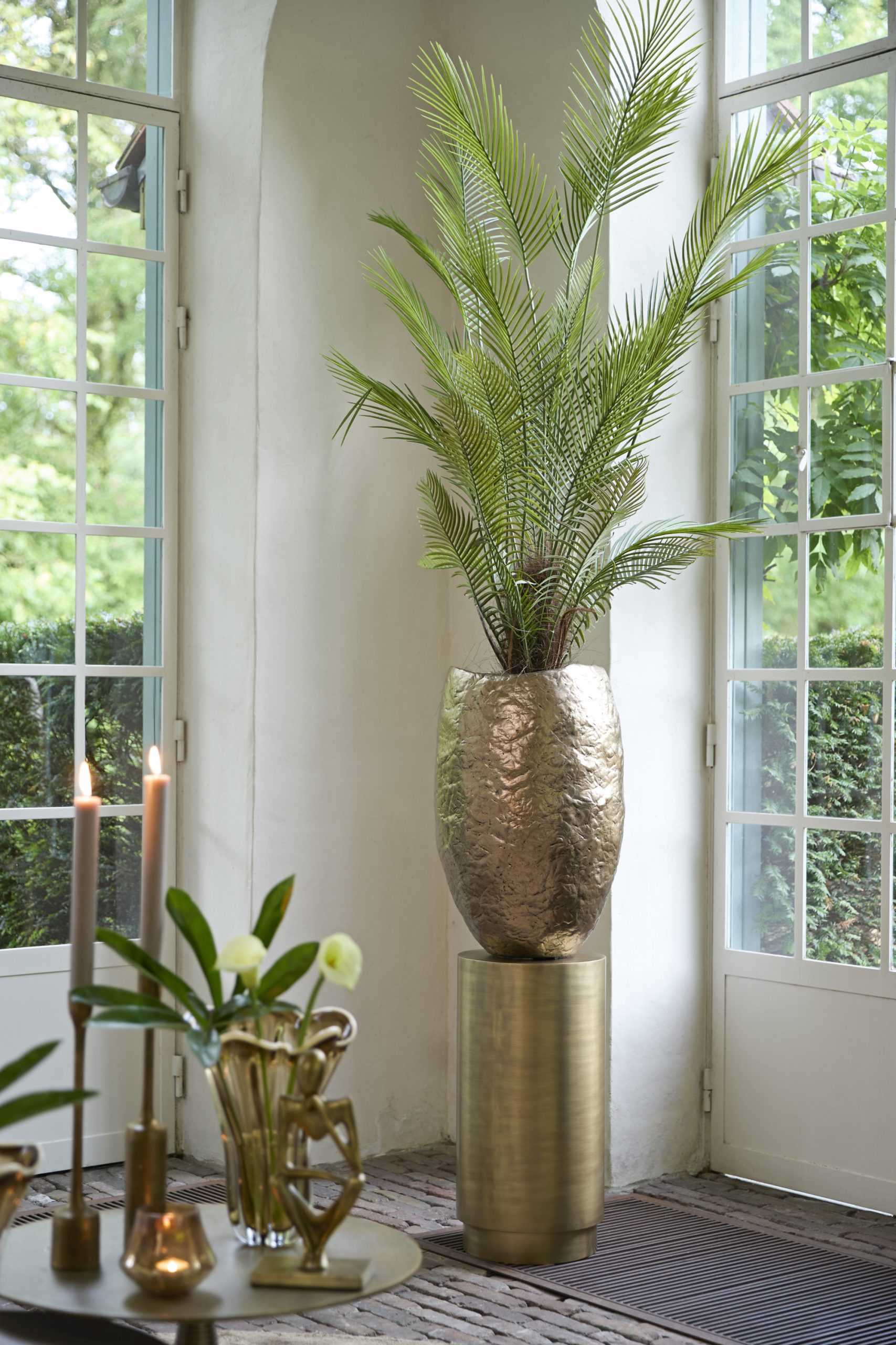 Light & Living Zuil Ø30x60 cm ALARIOS antiek brons